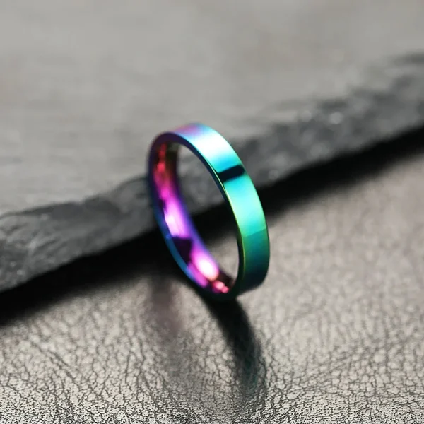 Elegant Stainless Steel Couple Ring - Image 4