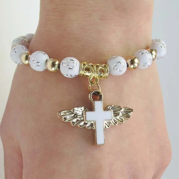 Fashion Stretch Rosary Beads Bracelet - Image 4