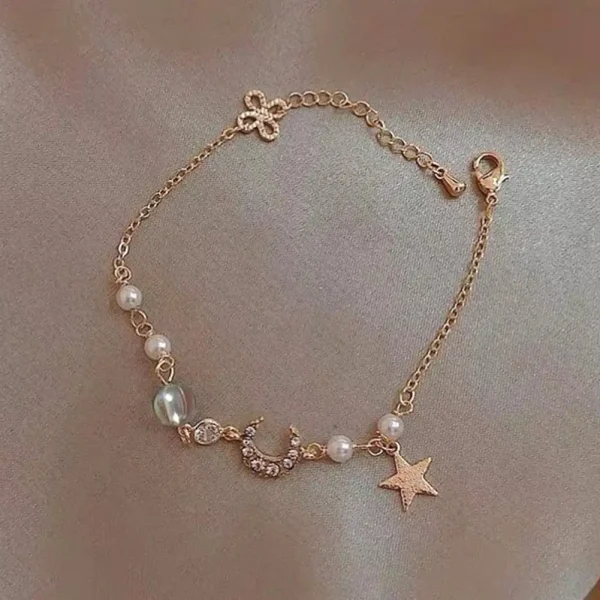 Star and Moon Link Bracelet - Image 3