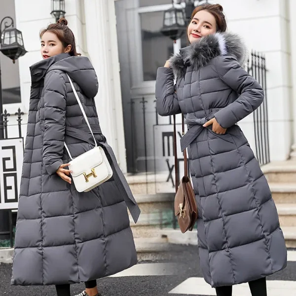 Long Down Cotton Parkas Coat