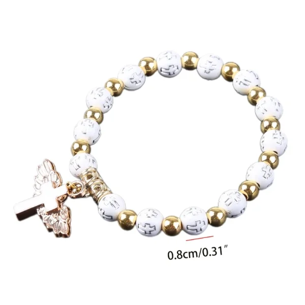 Fashion Stretch Rosary Beads Bracelet - Image 6