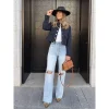 Women's Cropped Aviator Jacket - Image 3
