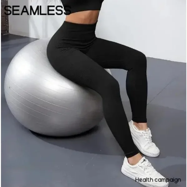 Women’s Seamless Knitted Leggings - Image 4