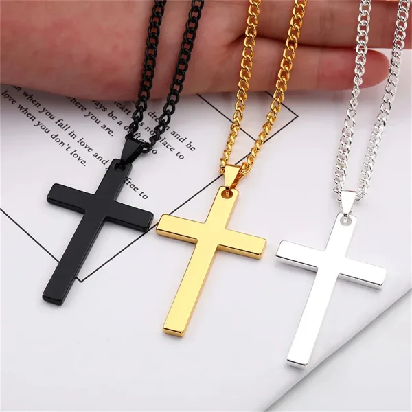 Christian Cross Pendant Necklace - Image 2