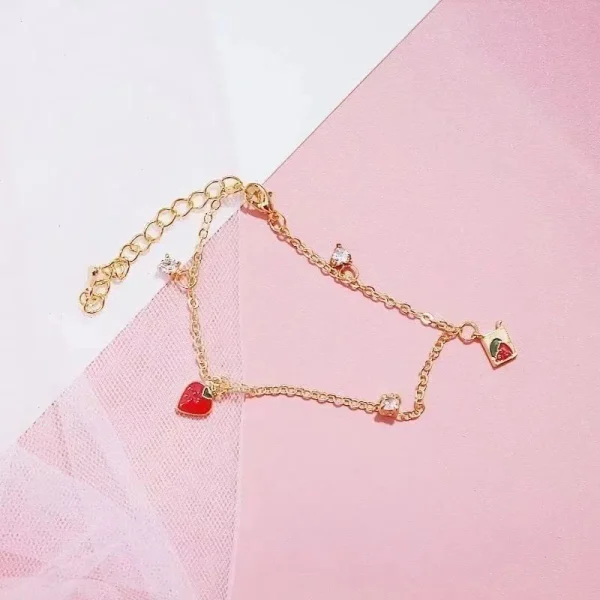 Fashion Exquisite Strawberry Bracelet - Image 5