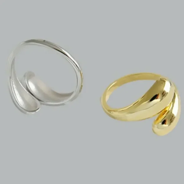Elegant Geometric Hollow Ring - Image 6
