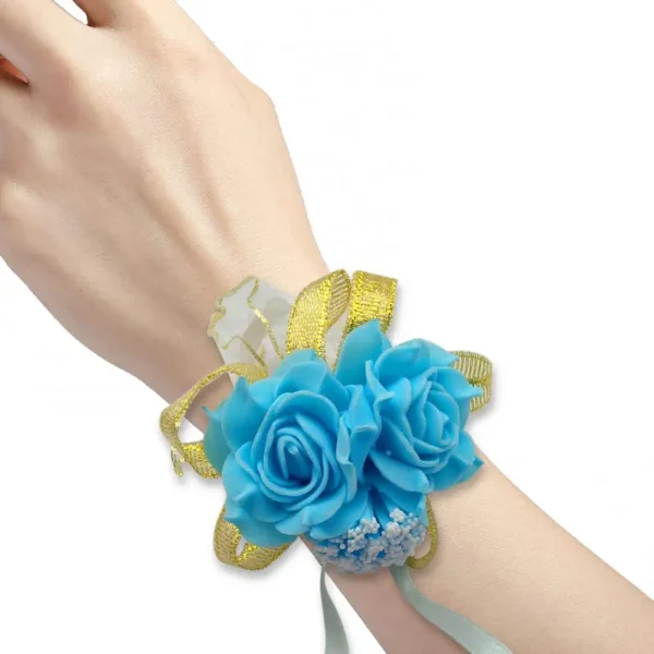 Elegant Rose Bridal Wrist Corsage - Image 5