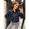 Women's Cropped Aviator Jacket - Image 5