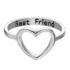 Best Friend Hollow Heart Ring - Image 6