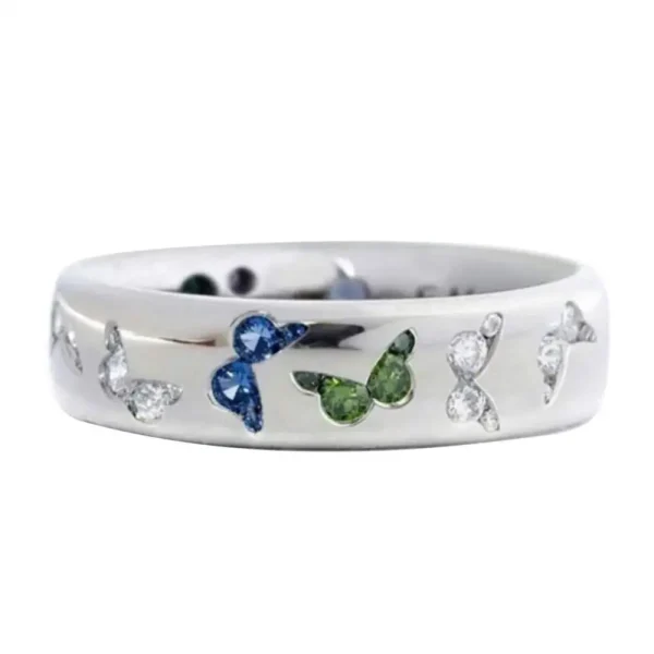 Butterfly Cubic Zirconia Ring - Image 6