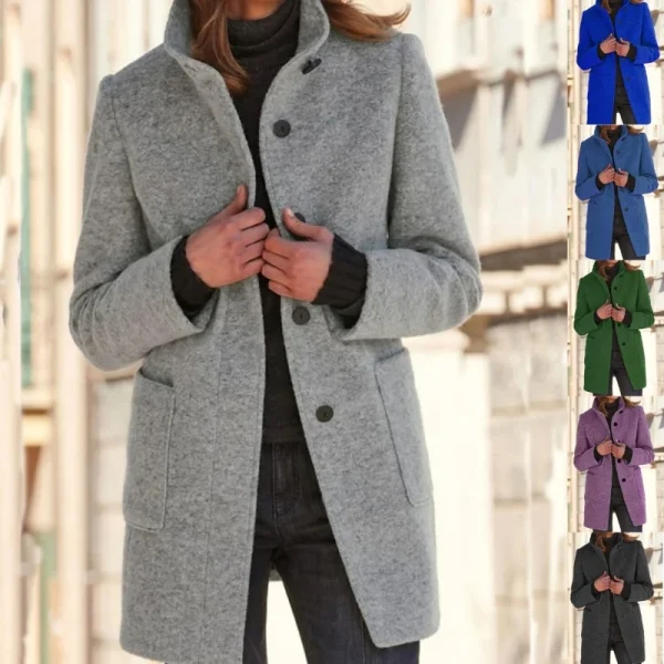 Women's Wool Blend Overcoat