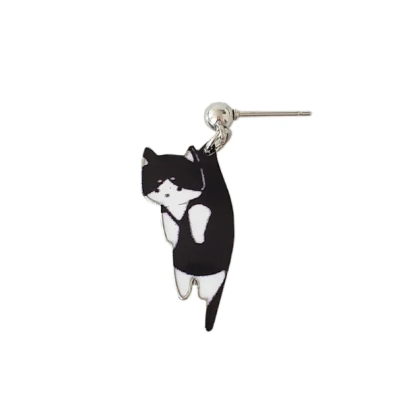 cartoon cat earrings