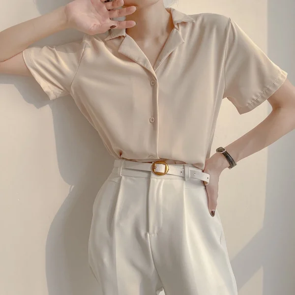 chic summer chiffon blouse