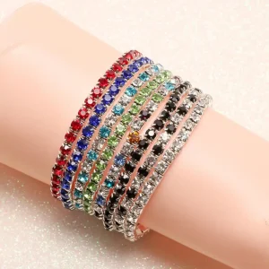 luxury rhinestone inlaid bracelet for women