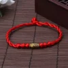good luck red string rope bracelet
