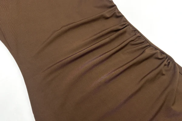 elegant velvet long sleeve bodycon dress