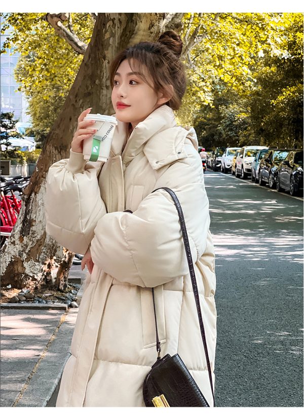 winter & autumn women's white duck down hoodies puffer jacket