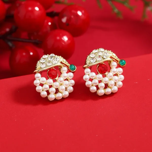 christmas themed stud earrings