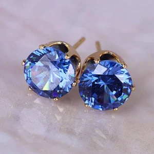 elegant cubic zirconia stud earrings