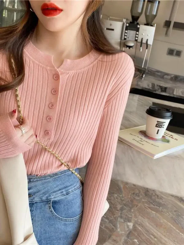 slim fit knitted sweater