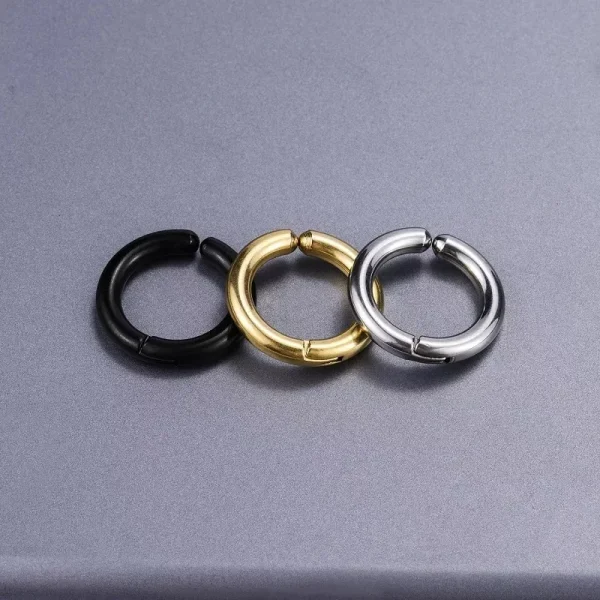 stainless steel small hoop earrings