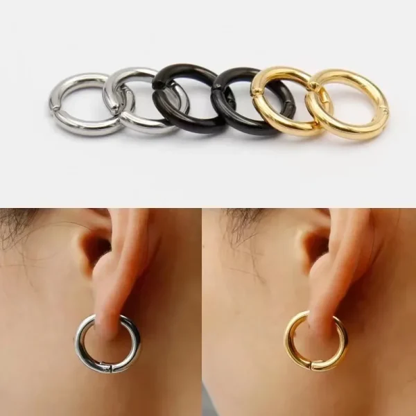 stainless steel small hoop earrings