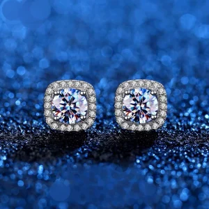 moissanite stud earrings