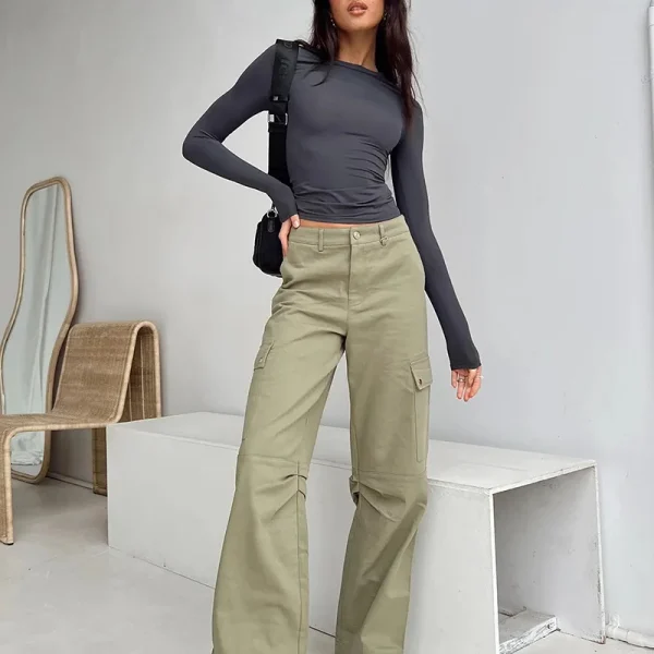 y2k style cropped long sleeve t shirt