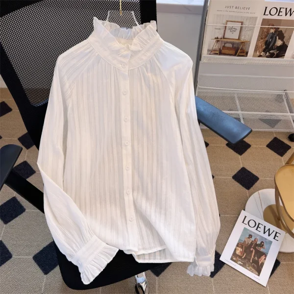 women's ruffled blouse