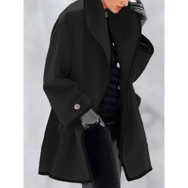 women's casual wool blend jacket