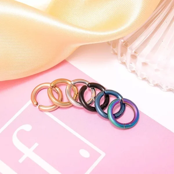 stainless steel small hoop earrings