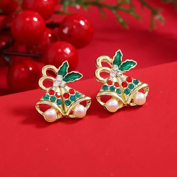 christmas themed stud earrings