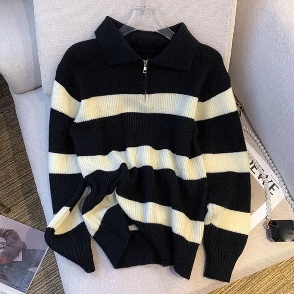 women's vintage striped sweater