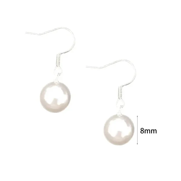 faux pearl drop earrings