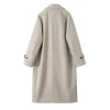 women's elegant wool blend coat