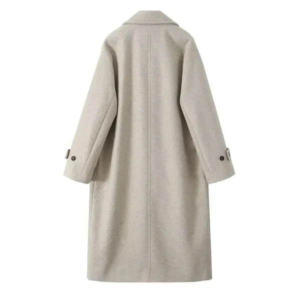 women's elegant wool blend coat