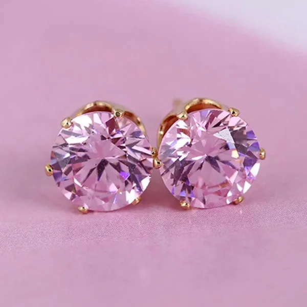 elegant cubic zirconia stud earrings