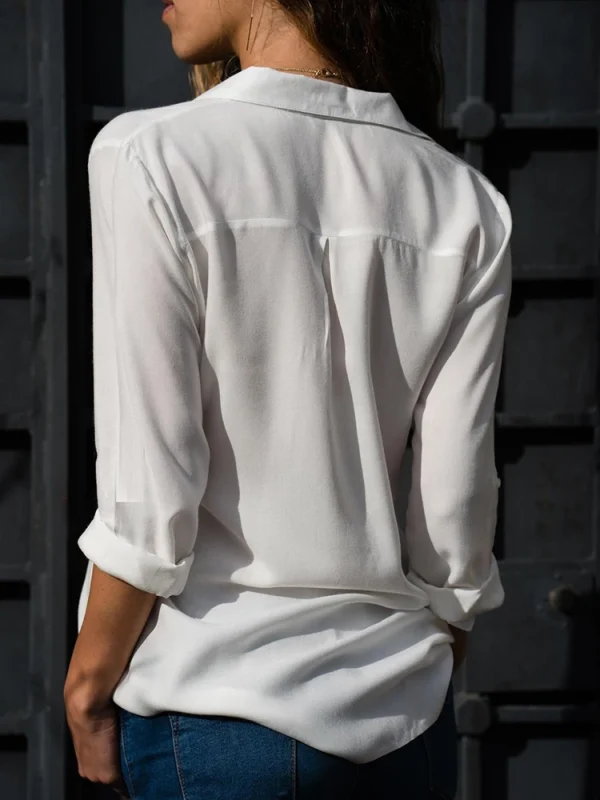 elegant oversized chiffon blouse