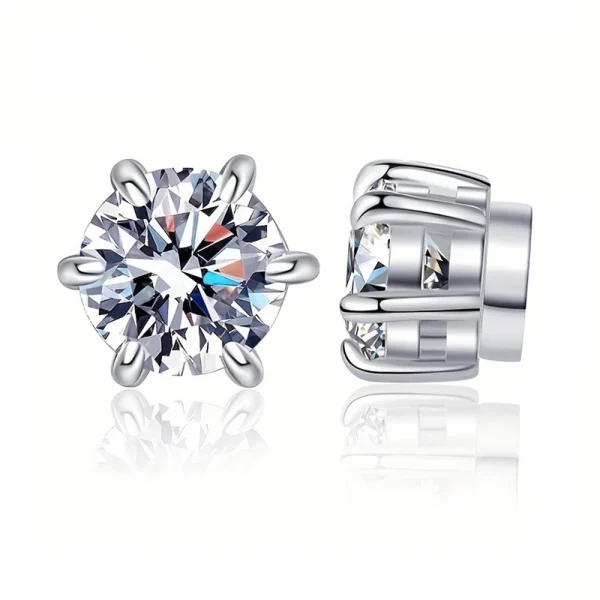 magnetic moissanite earrings