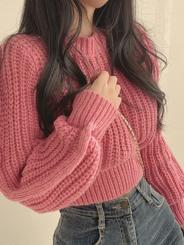 vintage harajuku lantern sleeve sweater