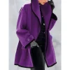 women's casual wool blend jacket
