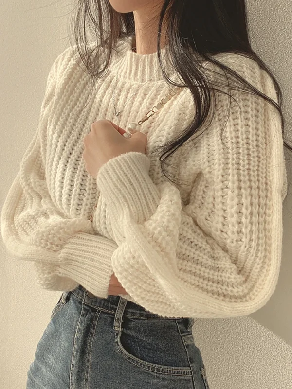 vintage harajuku lantern sleeve sweater