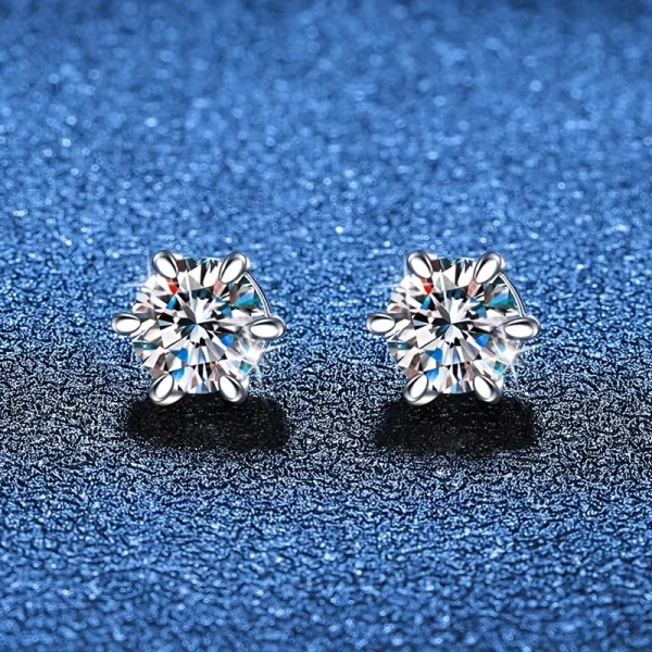 magnetic moissanite earrings