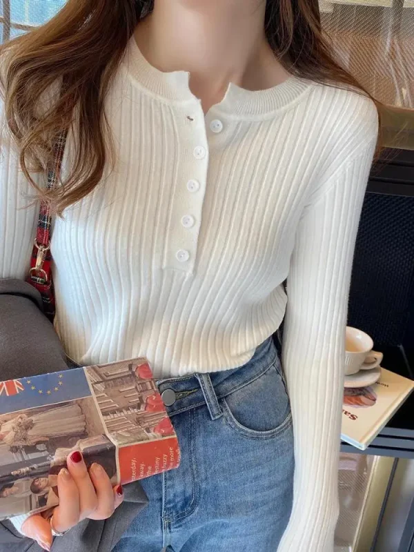 slim fit knitted sweater