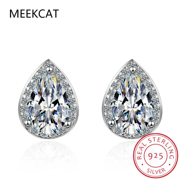 moissanite diamond stud earrings