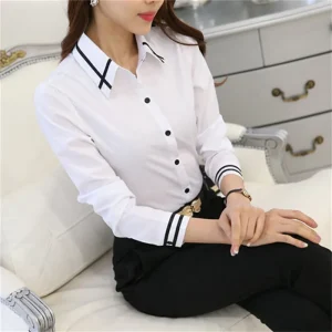 korean fashion office lady shirt