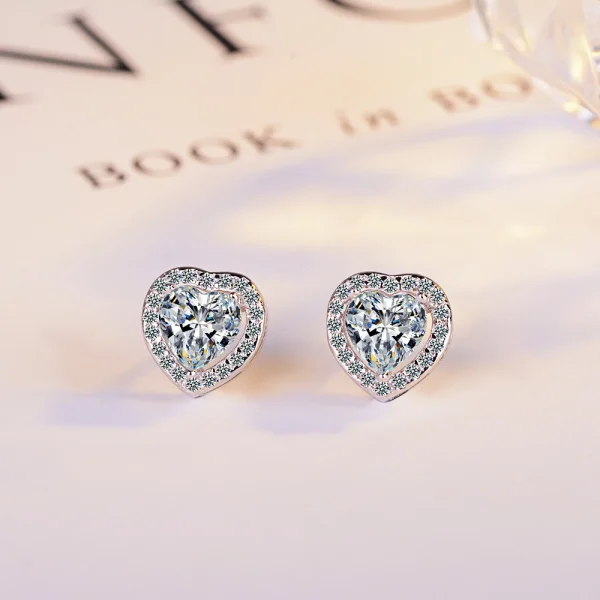 moissanite diamond stud earrings