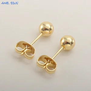 minimalist gold plated stud earrings