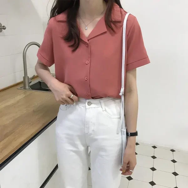 chic summer chiffon blouse