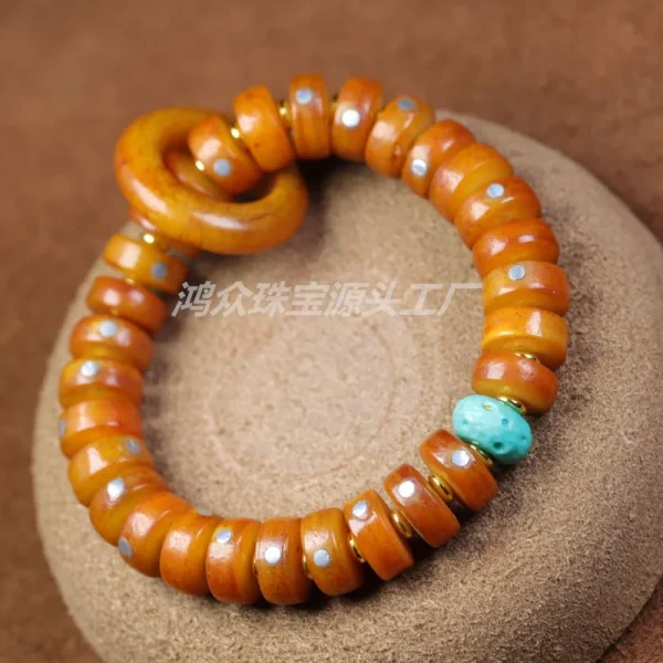 tibetan ethnic silver nail bracelet